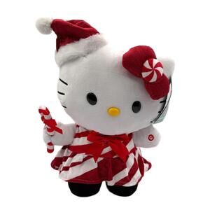 Hello Kitty Holiday Animated Plush Dancing Greeter – Candy Cane Stripes